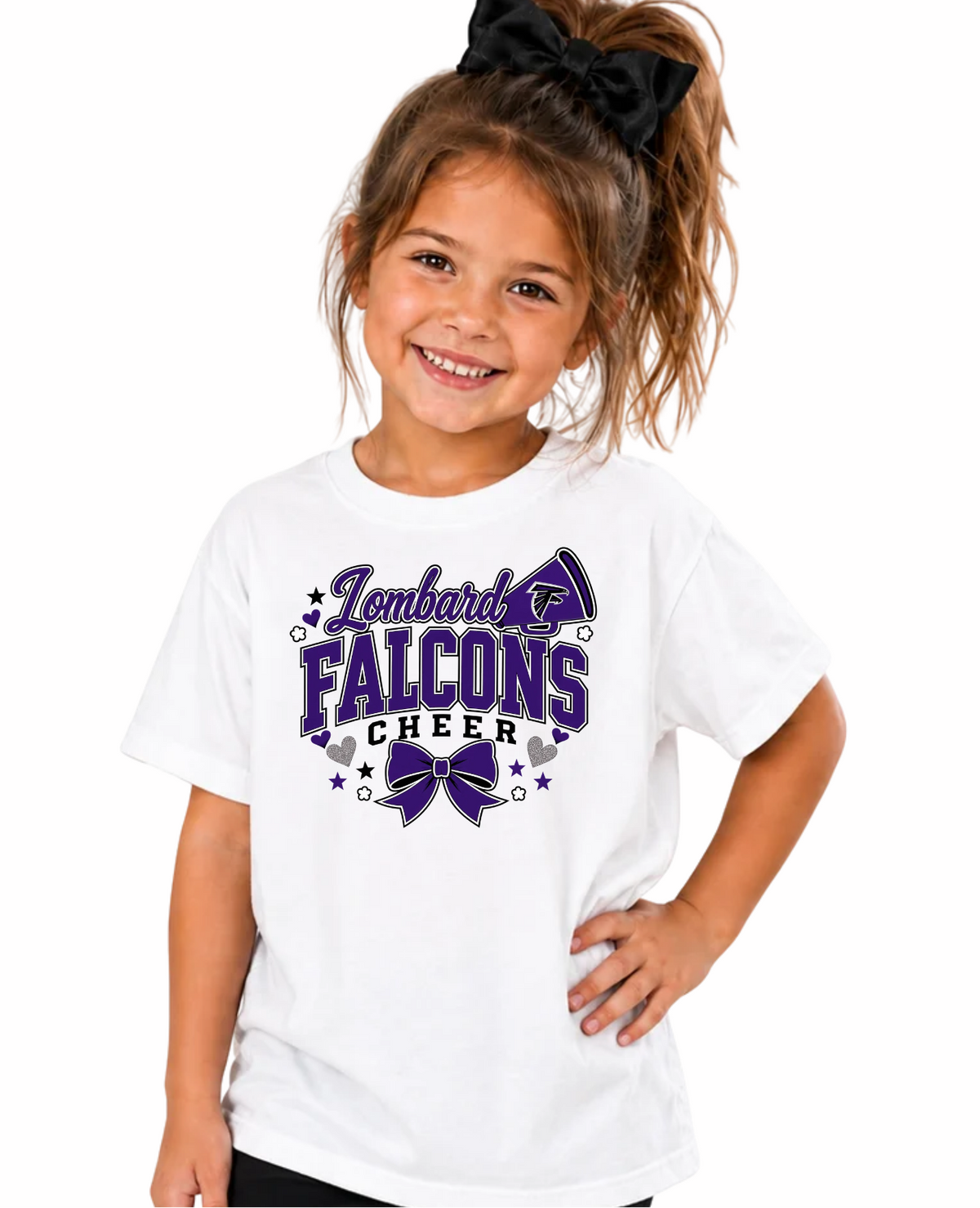 Falcons Cheer 6 - YOUTH WHITE