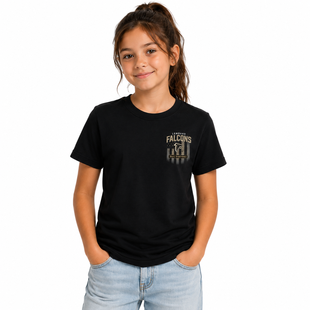 Youth Salute Wear Tee – Black