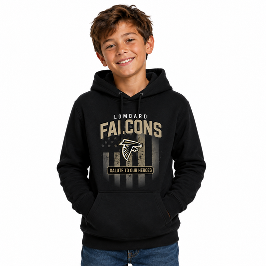 Youth Salute Wear Hoodie – Black