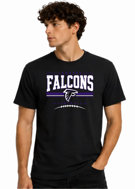 Falcons Football D2- ADULT BLACK