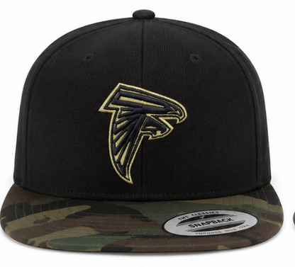 Salute Wear Hat – Black with Camo Brim