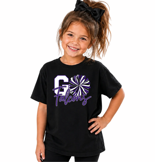 Falcons Cheer 2- YOUTH BLACK