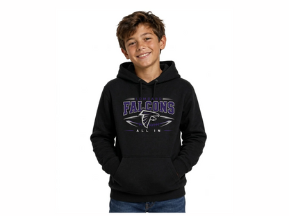 Custom Falcons Name & Number Sweatshirt YOUTH